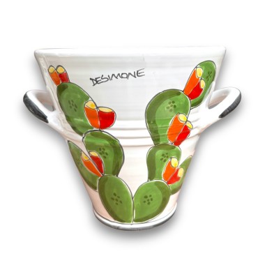 Sicilian ceramic Ice Bucket Folk Prickly Pears de simone pottery Sicilian ceramic Ice Bucket Folk Prickly Pears de simone pottery